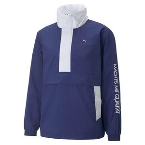 PUMA MMQ Lightweight POP OVER JACKET - electro BLUE waterproof, windproof